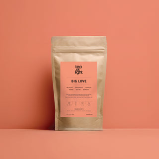Big Love organic herbal tea from Tea of Light with organic flowers and herbs.